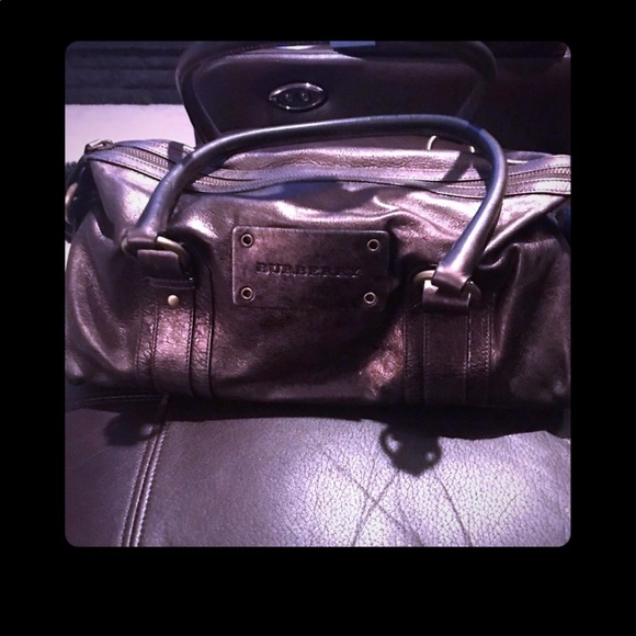 SOLD BURBERRY Bronze Purse - Picture 2 of 7